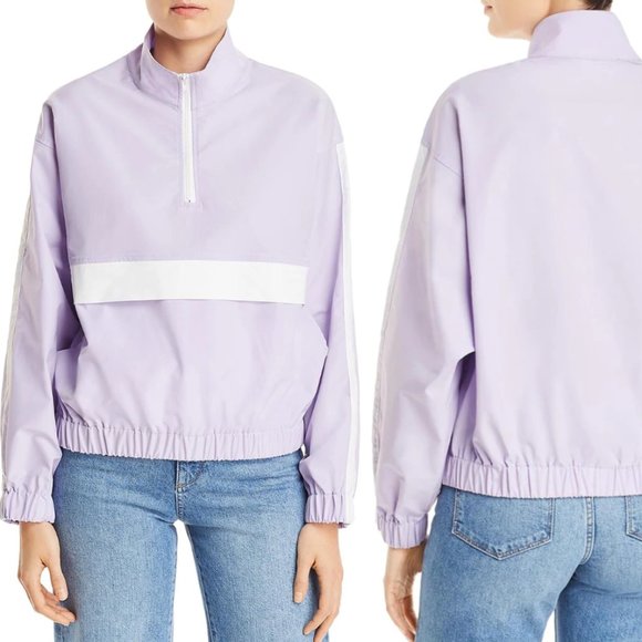 M.N.I. Jackets & Blazers - NWT M.N.I. Lavender Quarter Zip Windbreaker Jacket Athleisure Top Size XS Women